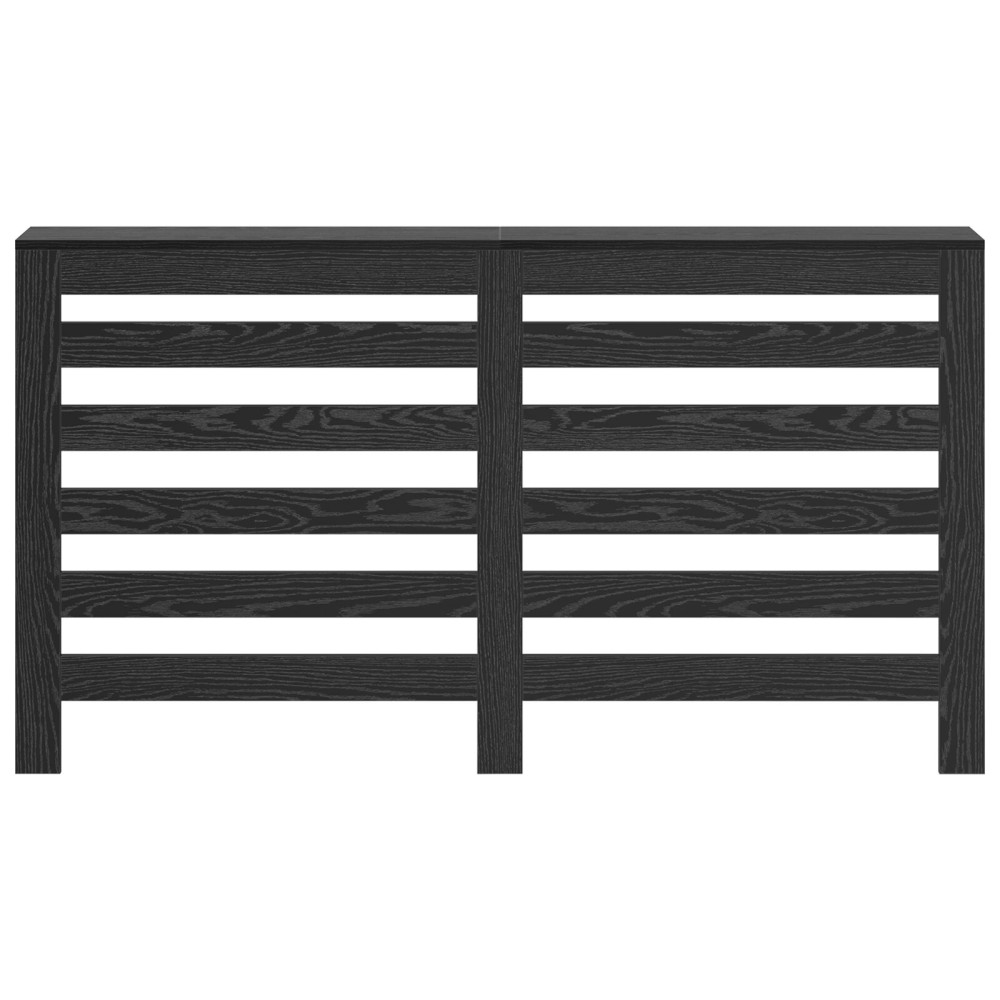 Produktbild för Radiatorlock Svart Ek 149 x 20 x 82 cm Konstruerat trä
