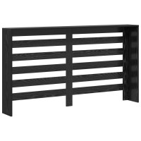 Produktbild för Radiatorlock Svart Ek 149 x 20 x 82 cm Konstruerat trä