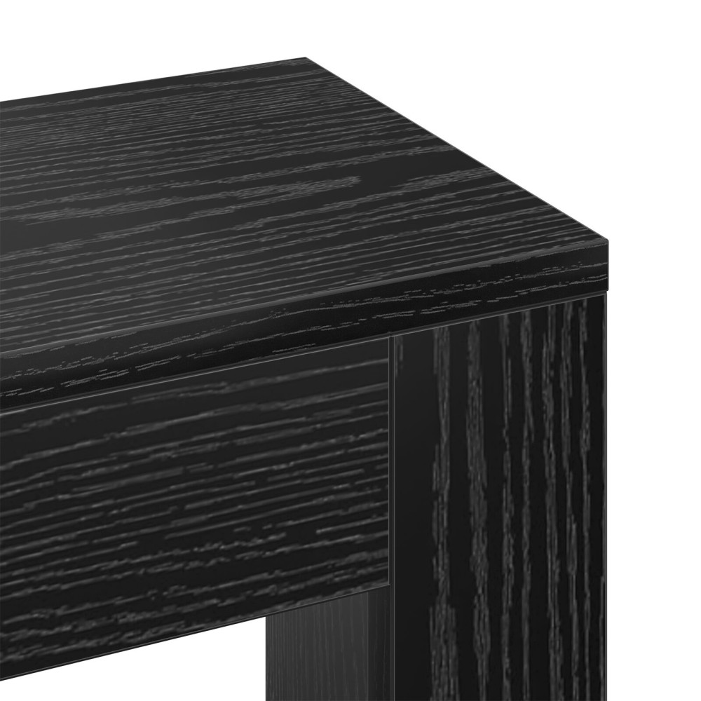 Produktbild för Radiatorlock Svart Ek 149 x 20 x 82 cm Konstruerat trä