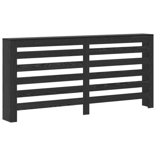vidaXL Radiatorlock Svart Ek 175 x 20 x 82 cm Konstruerat trä