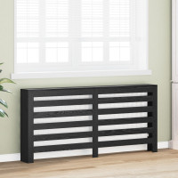 Produktbild för Radiatorlock Svart Ek 175 x 20 x 82 cm Konstruerat trä
