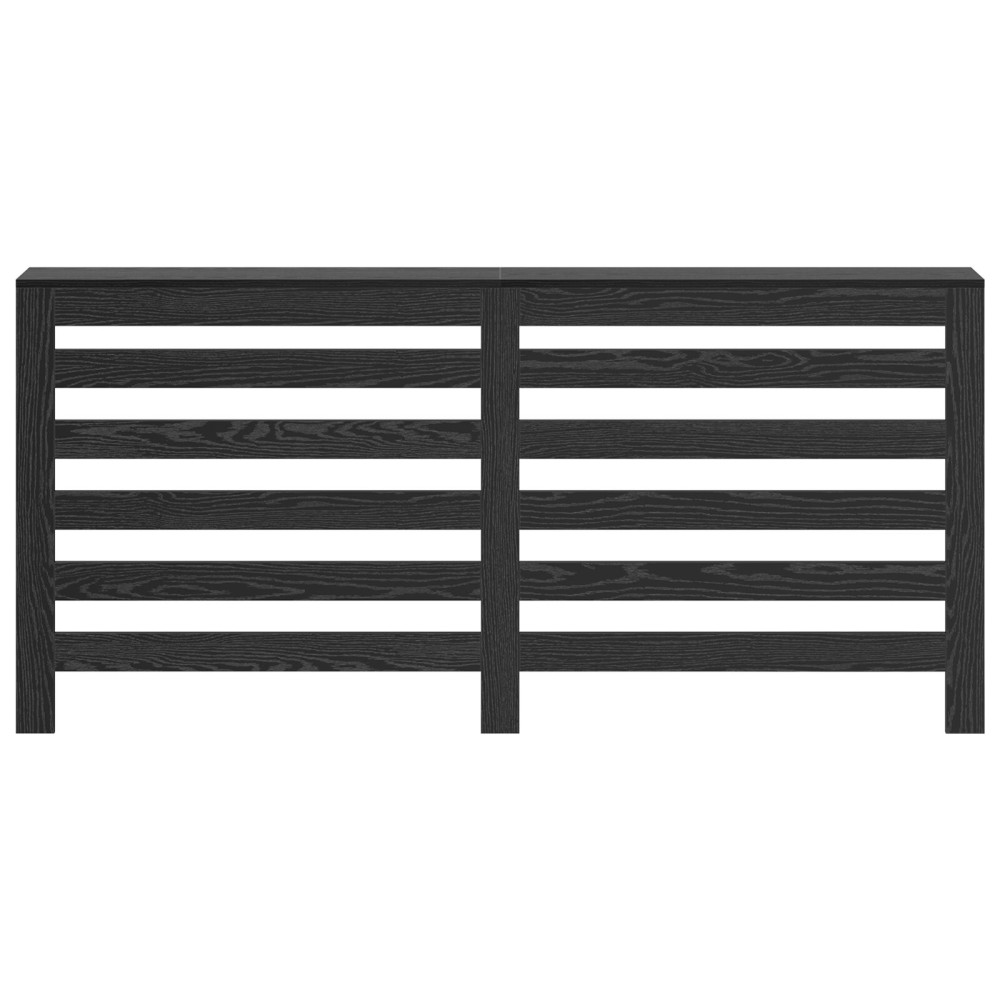 Produktbild för Radiatorlock Svart Ek 175 x 20 x 82 cm Konstruerat trä