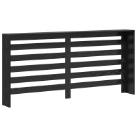 Produktbild för Radiatorlock Svart Ek 175 x 20 x 82 cm Konstruerat trä