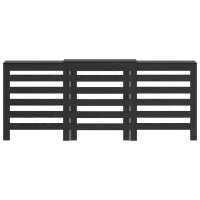Produktbild för Radiatorlock Svart Ek 205 x 21,5 x 83,5 cm Konstruerat trä