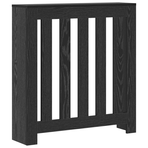 vidaXL Radiatorlock Svart Ek 78 x 20 x 82 cm Konstruerat trä