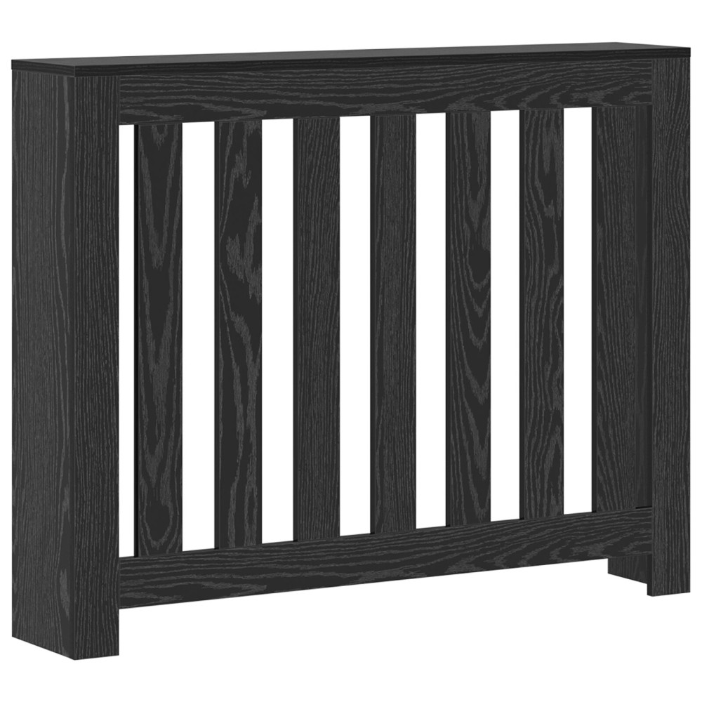 Produktbild för Radiatorlock Svart Ek 104 x 20 x 82 cm Konstruerat trä