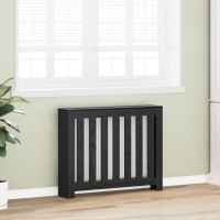 Produktbild för Radiatorlock Svart Ek 104 x 20 x 82 cm Konstruerat trä