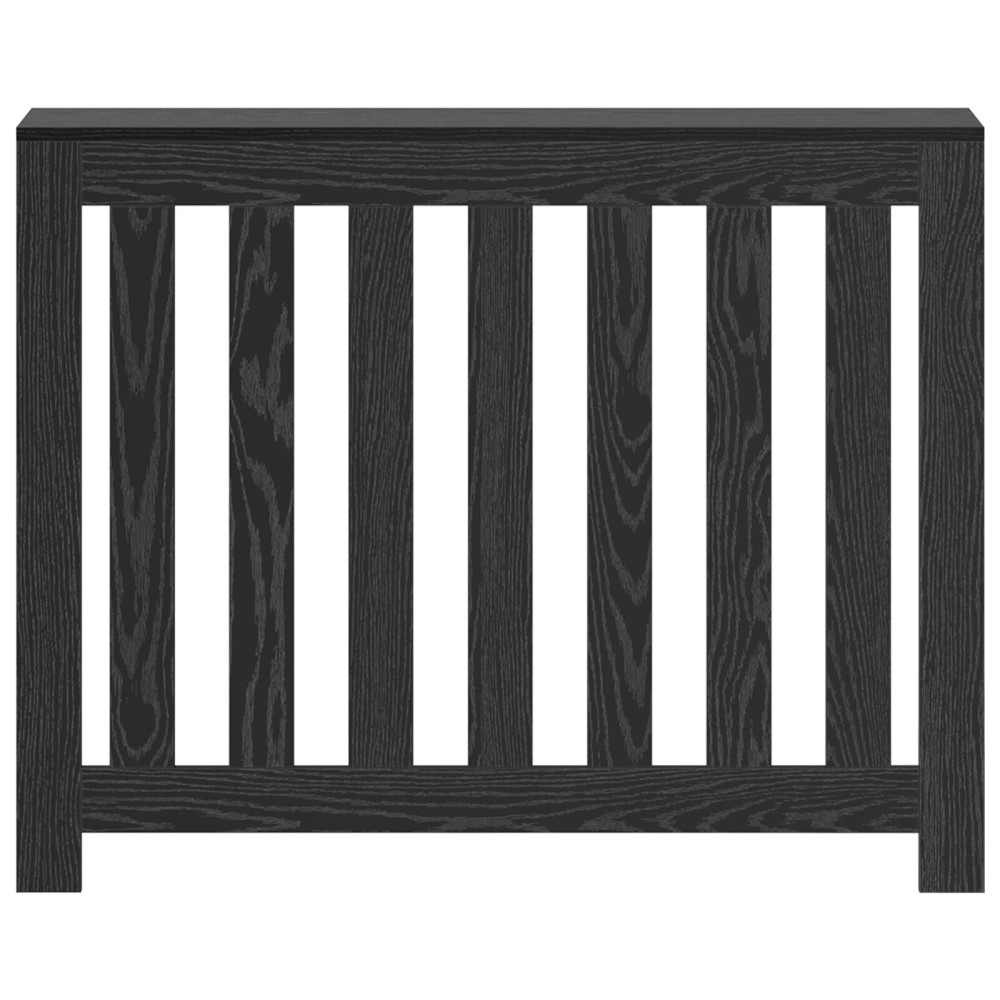 Produktbild för Radiatorlock Svart Ek 104 x 20 x 82 cm Konstruerat trä