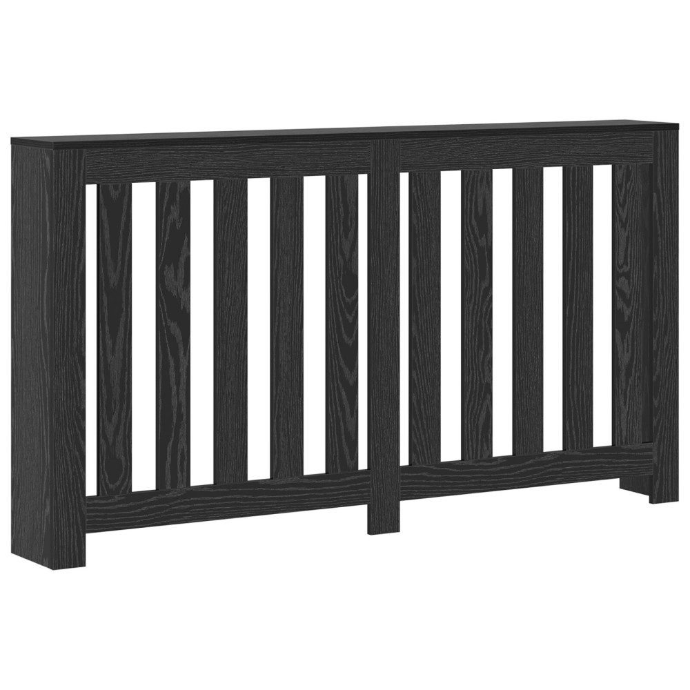 Produktbild för Radiatorlock Svart Ek 149 x 20 x 82 cm Konstruerat trä