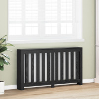 Produktbild för Radiatorlock Svart Ek 149 x 20 x 82 cm Konstruerat trä