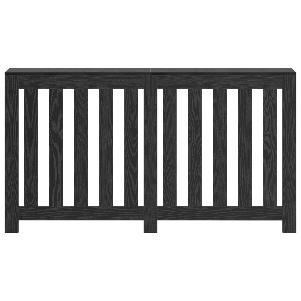 Produktbild för Radiatorlock Svart Ek 149 x 20 x 82 cm Konstruerat trä