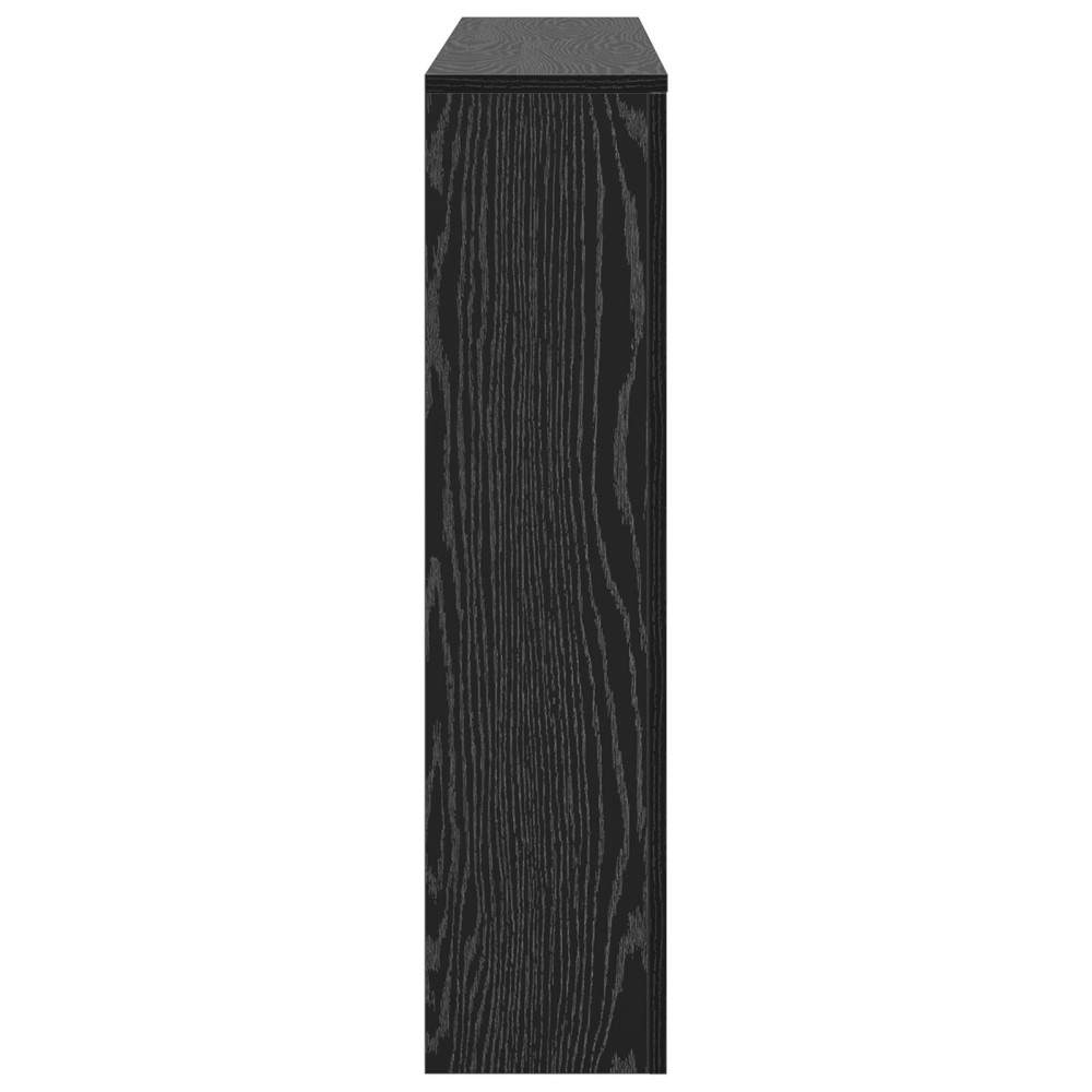 Produktbild för Radiatorlock Svart Ek 149 x 20 x 82 cm Konstruerat trä