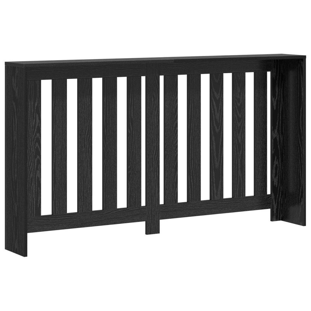 Produktbild för Radiatorlock Svart Ek 149 x 20 x 82 cm Konstruerat trä