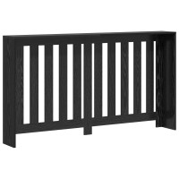 Produktbild för Radiatorlock Svart Ek 149 x 20 x 82 cm Konstruerat trä
