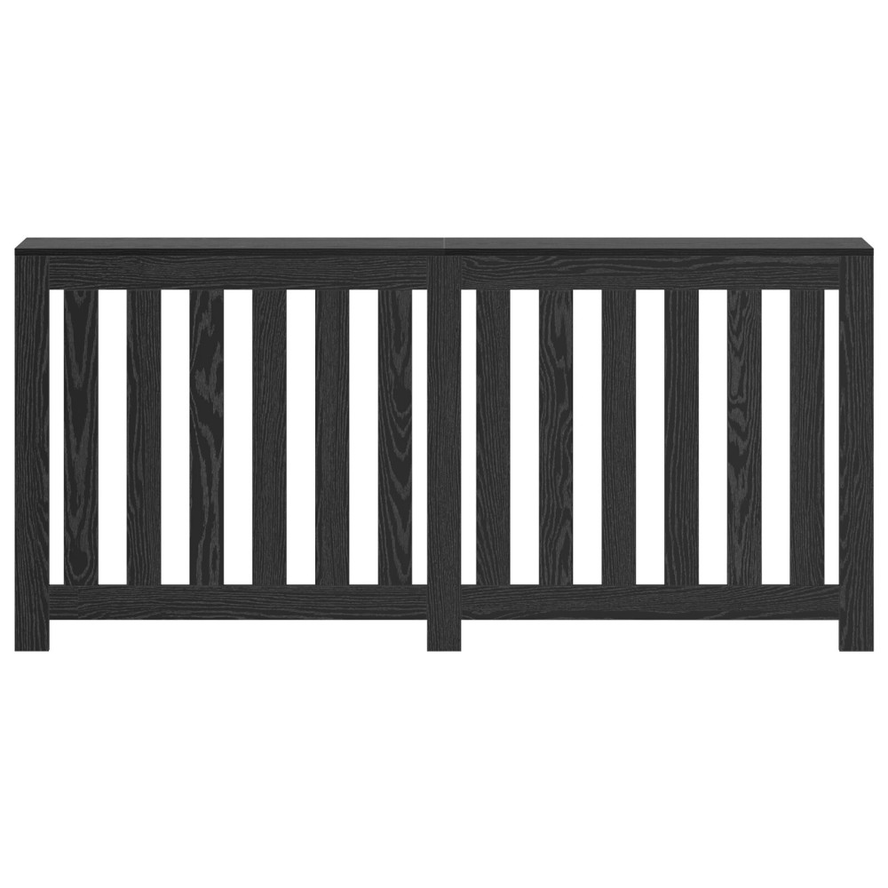 Produktbild för Radiatorlock Svart Ek 175 x 20 x 82 cm Konstruerat trä