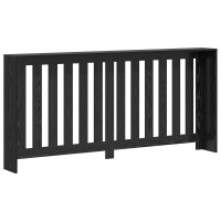 Produktbild för Radiatorlock Svart Ek 175 x 20 x 82 cm Konstruerat trä