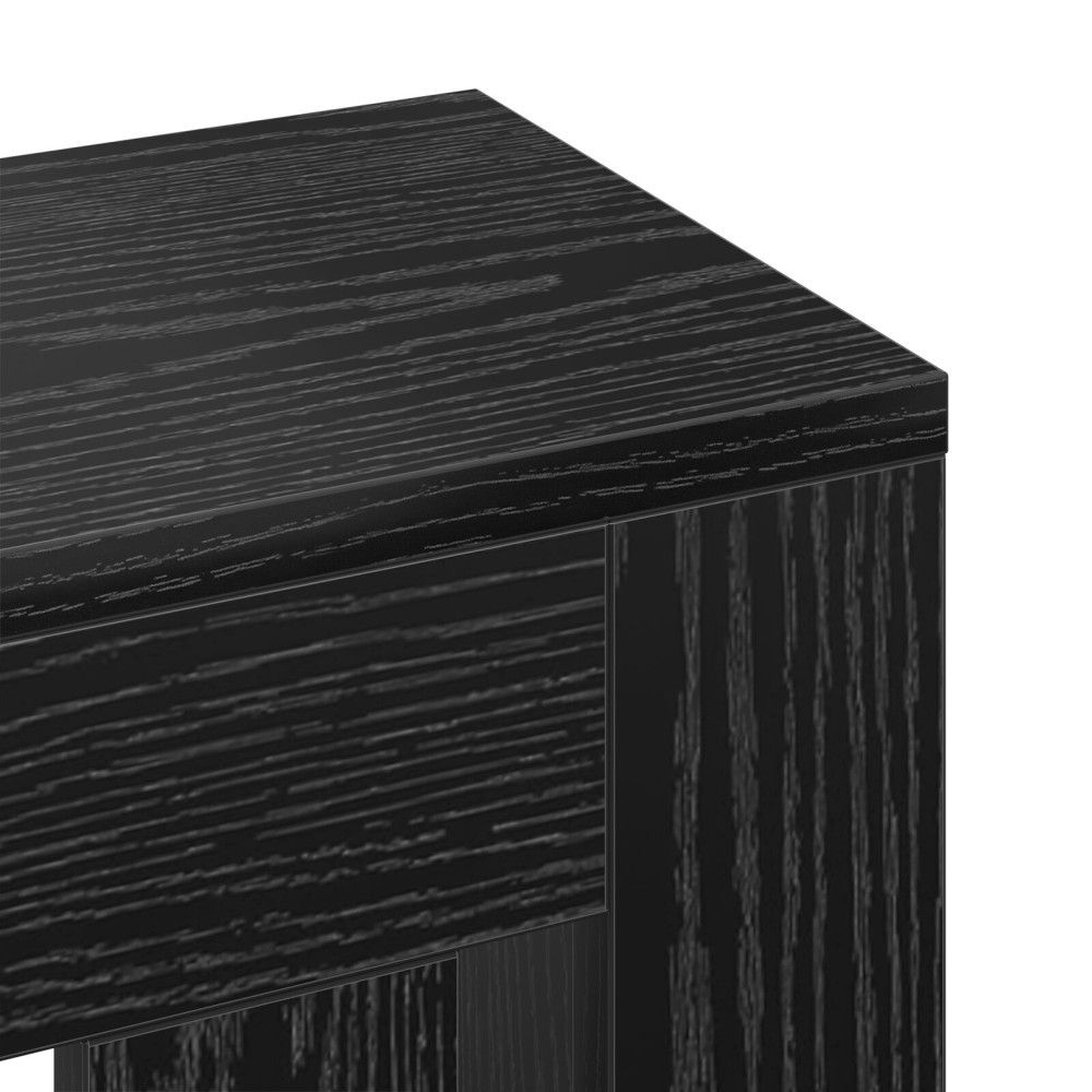 Produktbild för Radiatorlock Svart Ek 175 x 20 x 82 cm Konstruerat trä