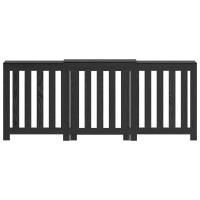 Produktbild för Radiatorlock Svart Ek 205 x 21,5 x 83,5 cm Konstruerat trä