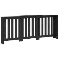 Produktbild för Radiatorlock Svart Ek 205 x 21,5 x 83,5 cm Konstruerat trä