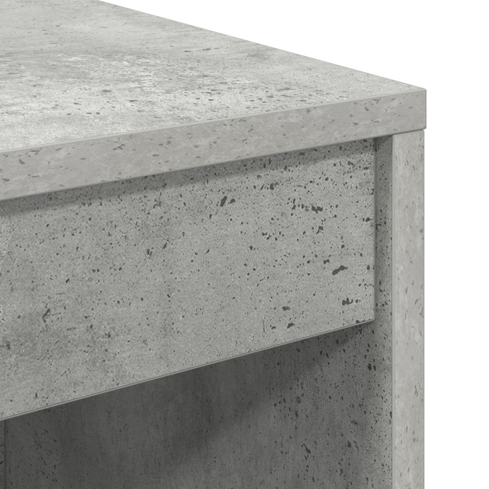 Produktbild för Skrivbord Betonggrå 70 x 40 x 76 cm