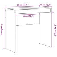 Produktbild för Skrivbord Artisan Ek 80 x 40 x 76 cm