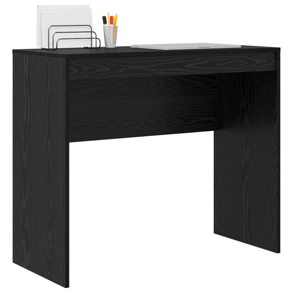 Produktbild för Skrivbord Svart Ek 90 x 40 x 76 cm