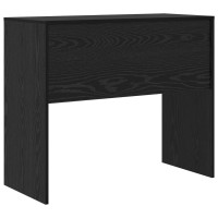 Produktbild för Skrivbord Svart Ek 90 x 40 x 76 cm