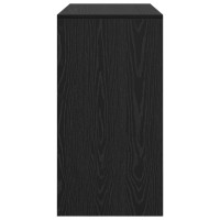 Produktbild för Skrivbord Svart Ek 100 x 40 x 76 cm