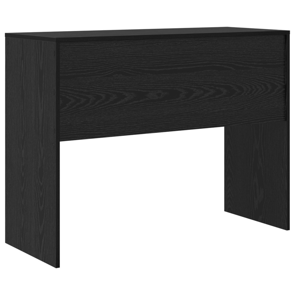 Produktbild för Skrivbord Svart Ek 100 x 40 x 76 cm