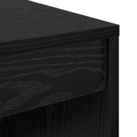 Produktbild för Skrivbord Svart Ek 100 x 40 x 76 cm