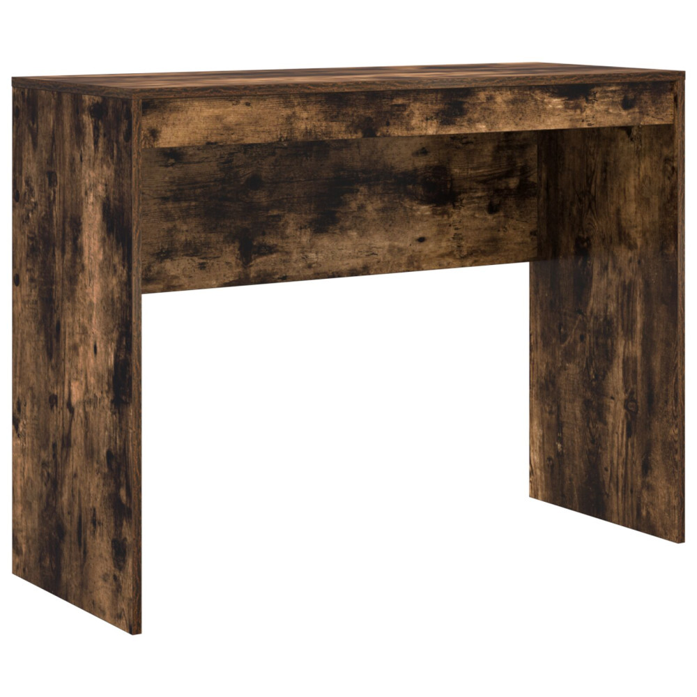 Produktbild för Skrivbord Rökt ek 100 x 40 x 76 cm