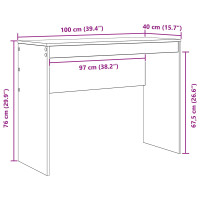 Produktbild för Skrivbord Artisan Ek 100 x 40 x 76 cm