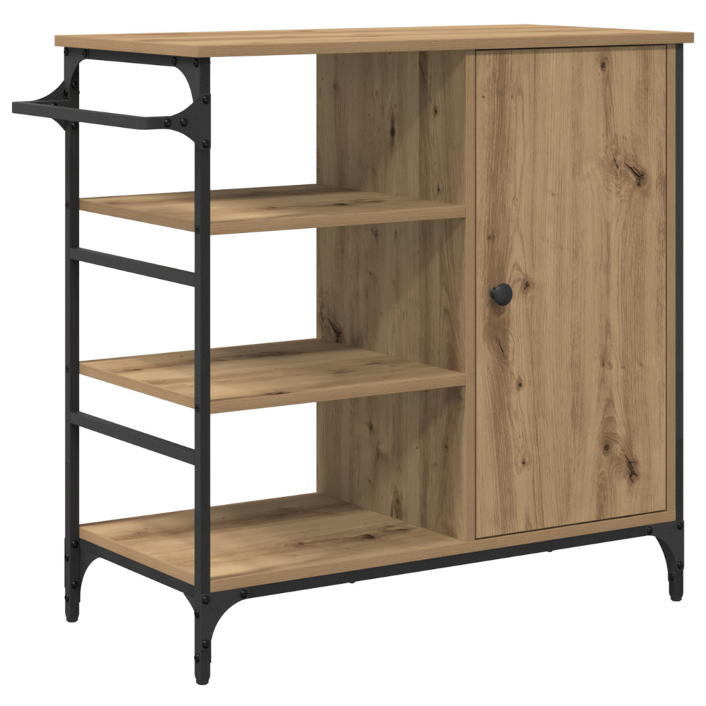 Produktbild för Köksvagn Artisan Ek 87.5 x 39 x 84.5 cm Konstruerat trä