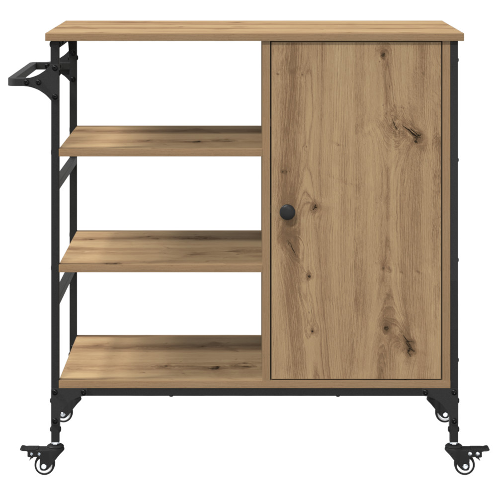 Produktbild för Köksvagn Artisan Ek 87.5 x 39 x 84.5 cm Konstruerat trä