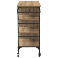 Produktbild för Köksvagn Artisan Ek 87.5 x 39 x 84.5 cm Konstruerat trä