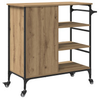 Produktbild för Köksvagn Artisan Ek 87.5 x 39 x 84.5 cm Konstruerat trä