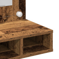 Produktbild för Spegelskåp Gammalt trä 60 x 31,5 x 62 cm Konstruerat trä