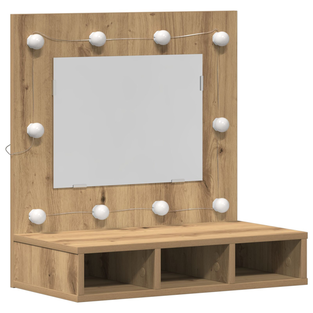 Produktbild för Spegelskåp Artisan Ek 60 x 31,5 x 62 cm Konstruerat trä