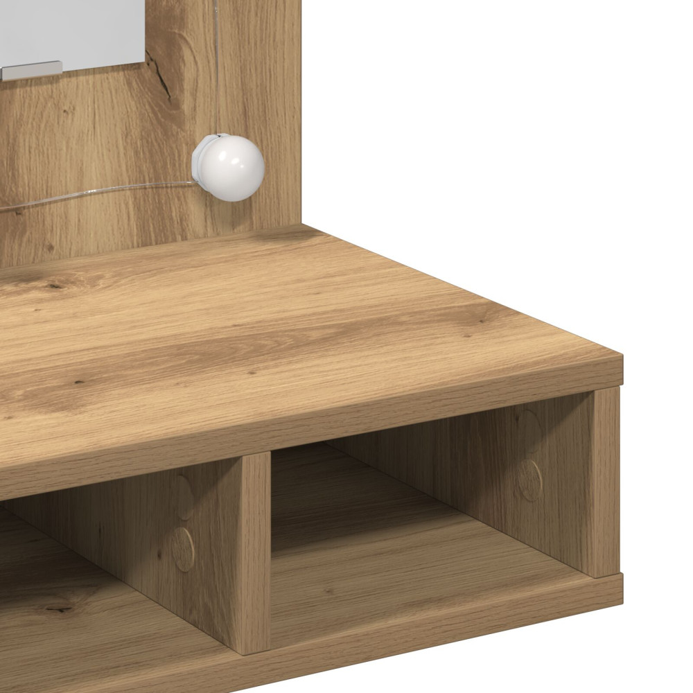 Produktbild för Spegelskåp Artisan Ek 60 x 31,5 x 62 cm Konstruerat trä
