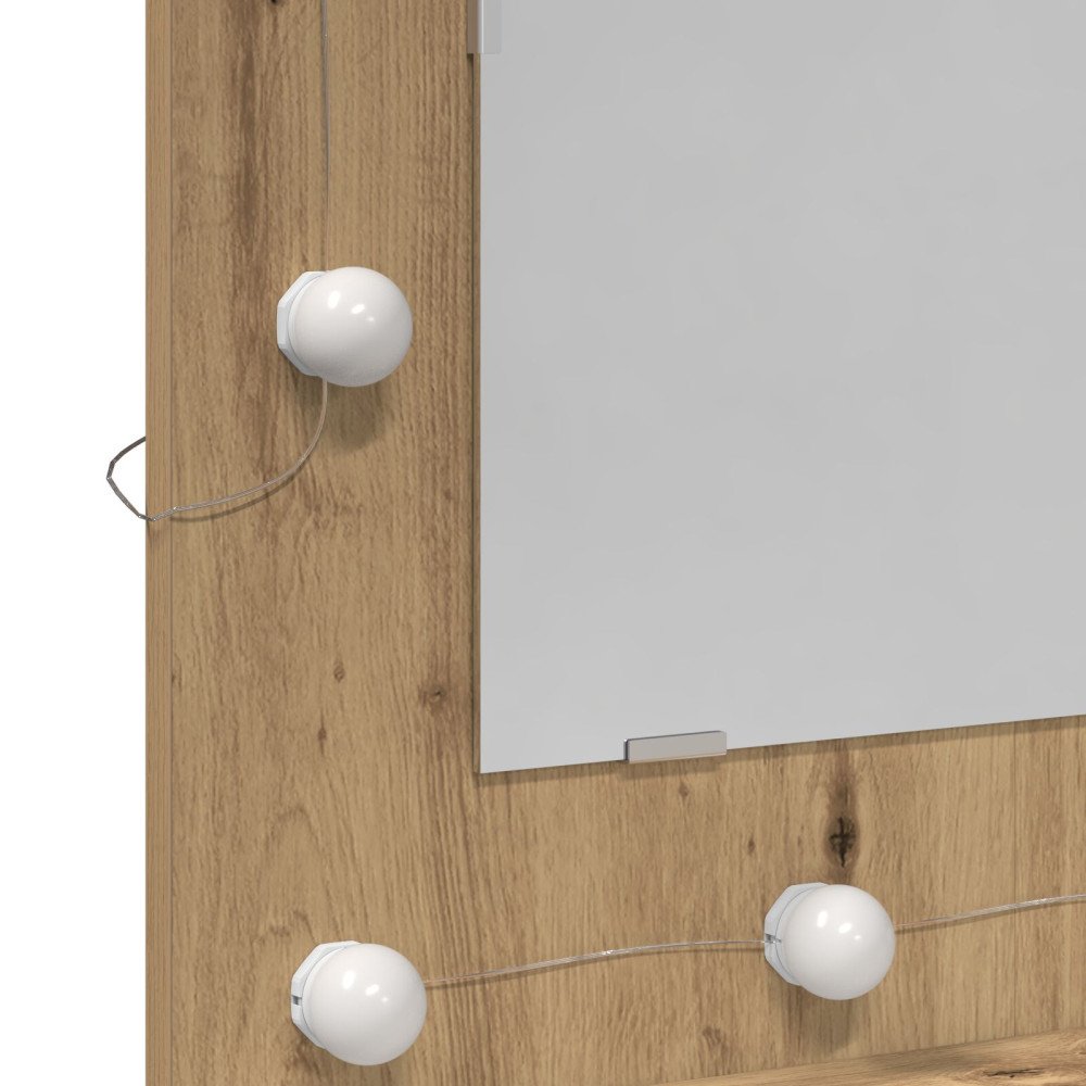 Produktbild för Spegelskåp Artisan Ek 60 x 31,5 x 62 cm Konstruerat trä