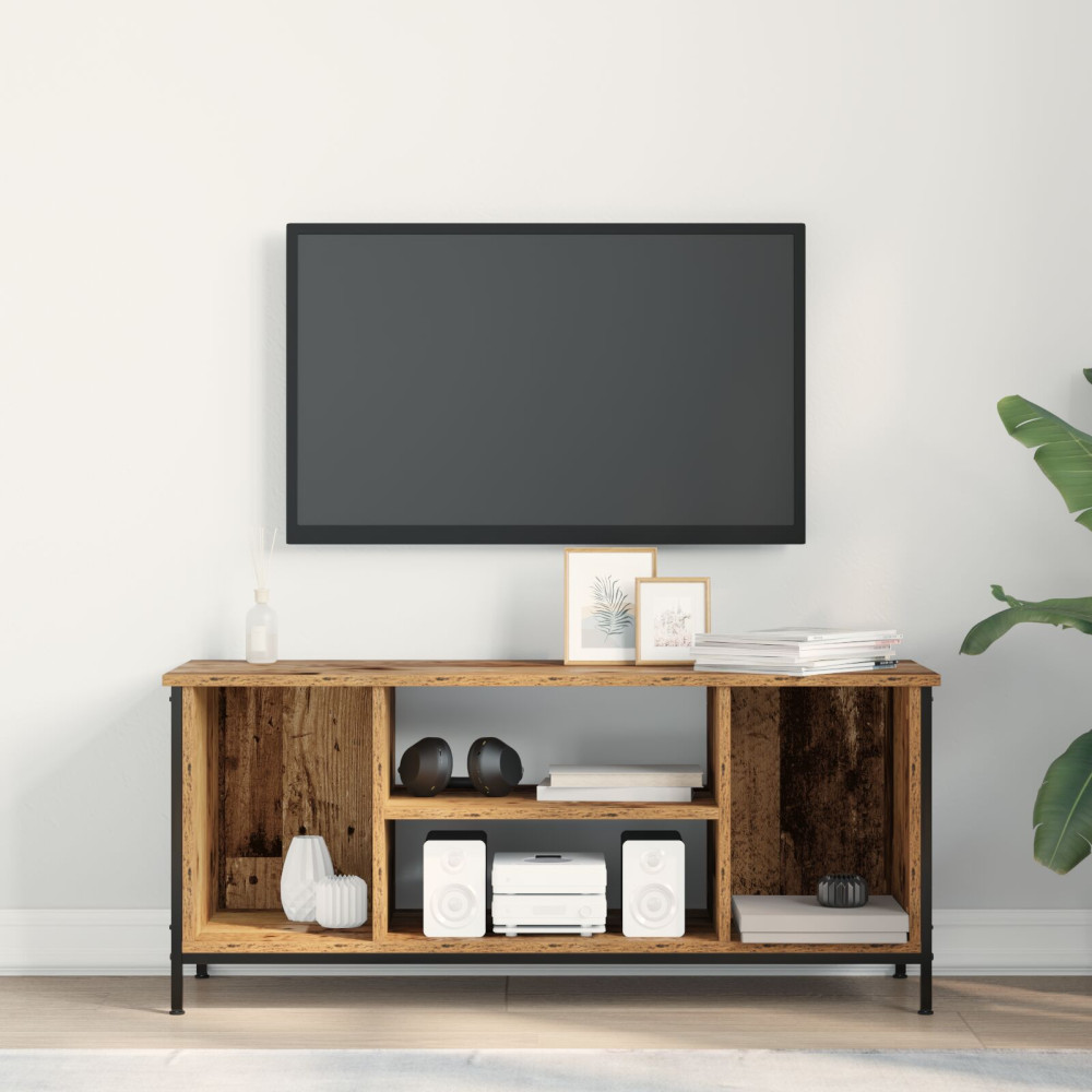 Produktbild för TV-skåp Gammalt trä 102 x 35 x 45 cm Konstruerat trä