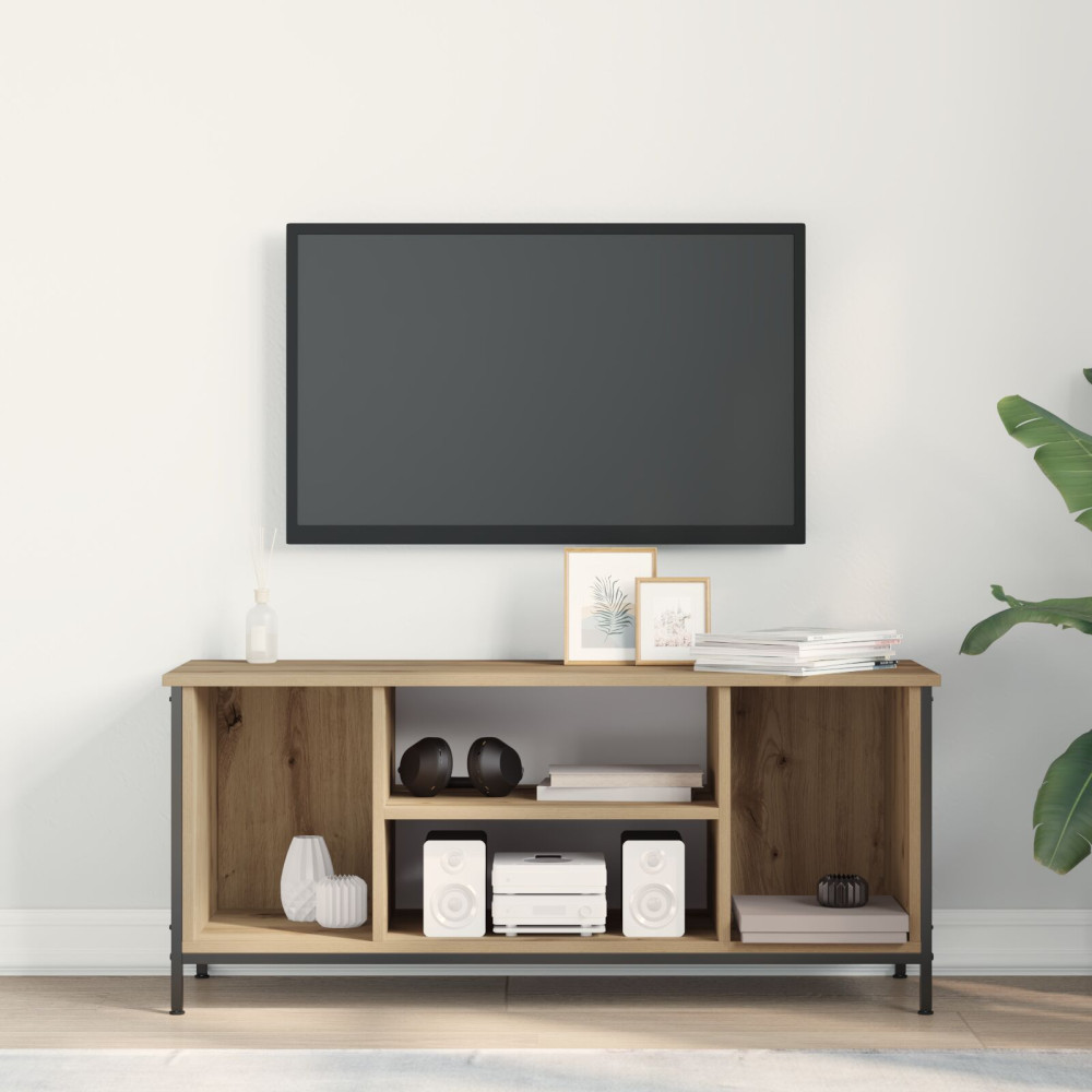 Produktbild för TV-skåp 102 x 35 x 45 cm Artisan Ek Konstruerat trä