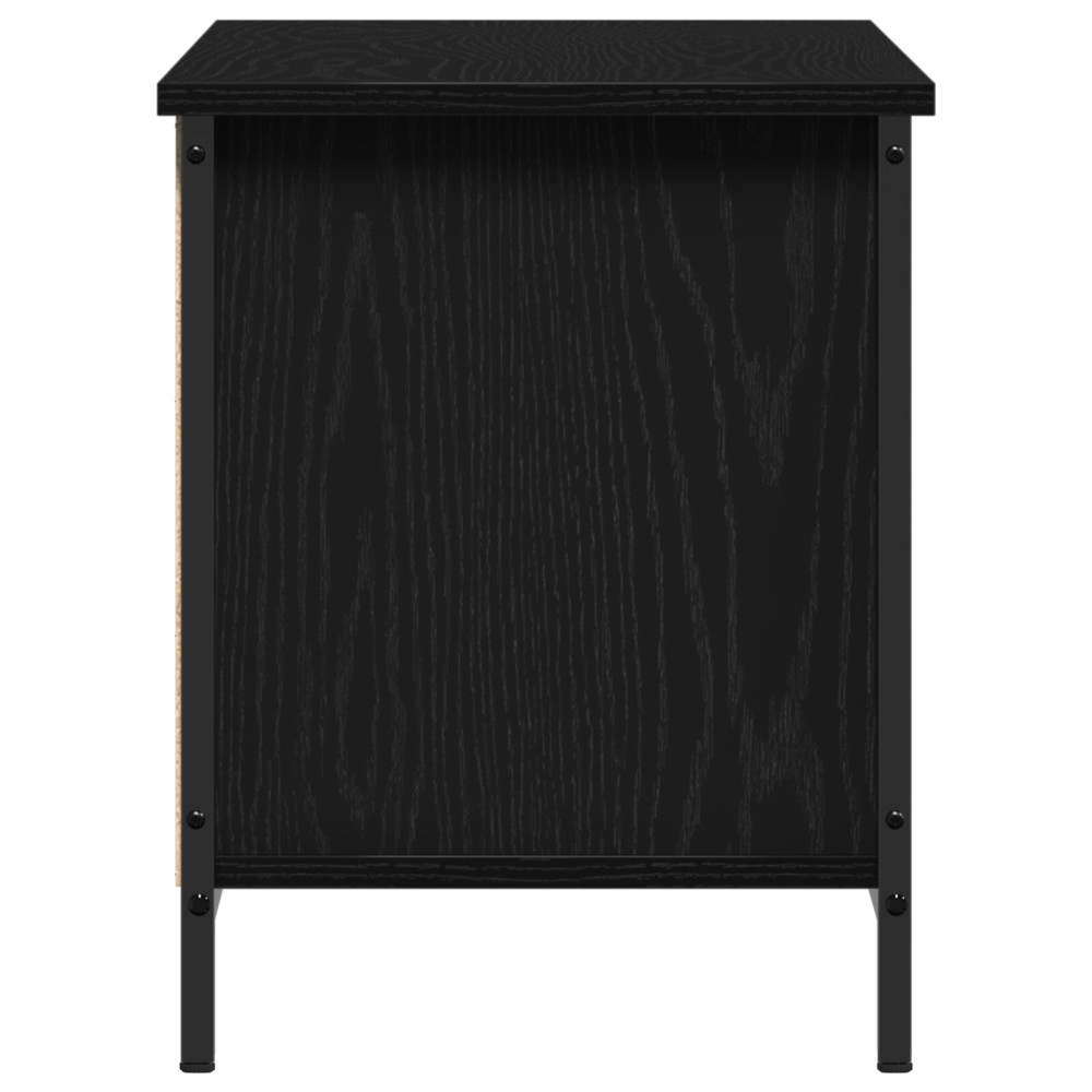 Produktbild för TV-skåp Svart Ek 102 x 35 x 45 cm Konstruerat trä