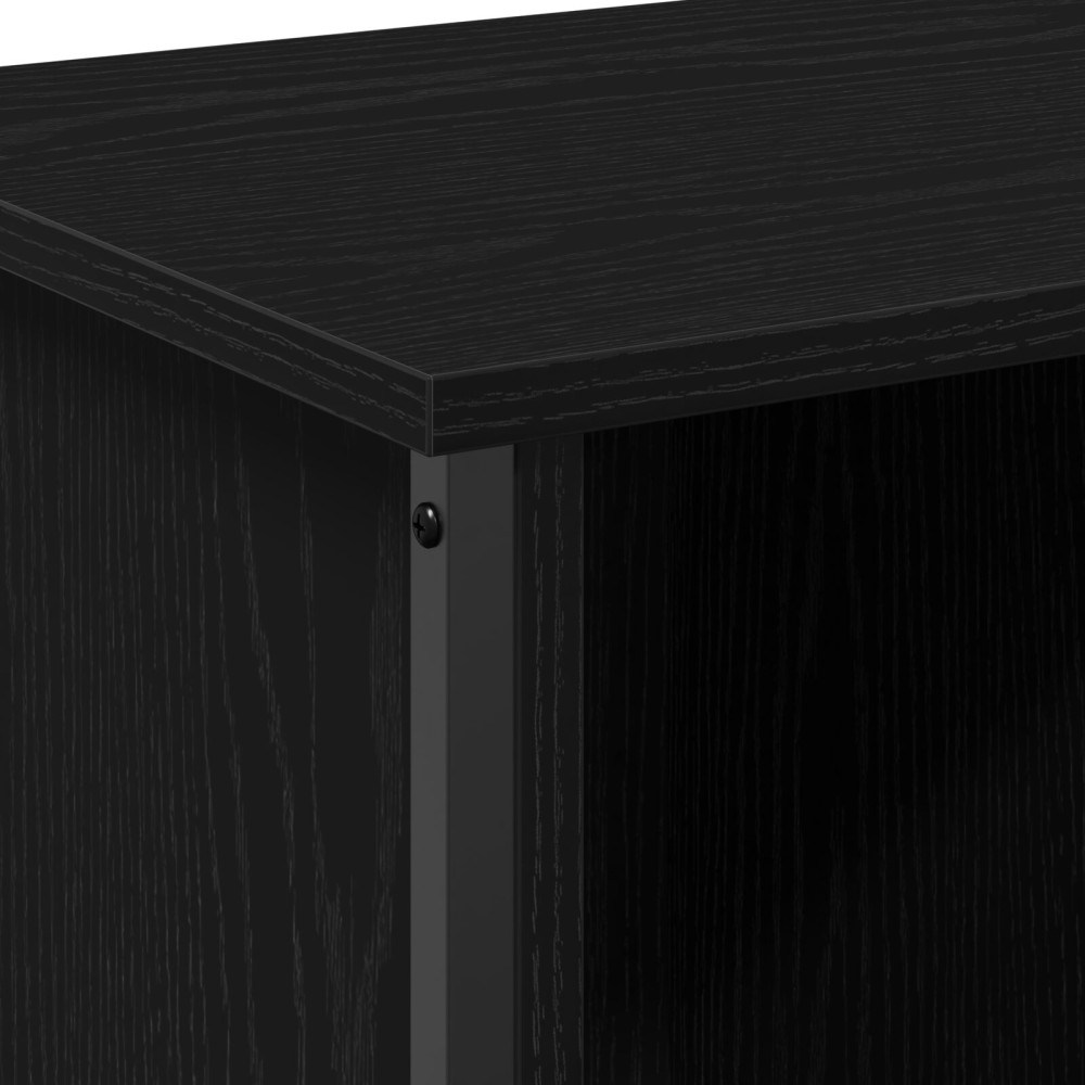 Produktbild för TV-skåp Svart Ek 102 x 35 x 45 cm Konstruerat trä