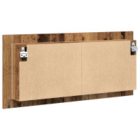 Produktbild för LED Spegel Skåp Gammalt trä 100 x 12 x 45 cm Konstruerat trä