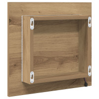 Produktbild för LED Badrumsspegel Artisan Ek 40 x 37 x 8.5 cm Konstruerat trä