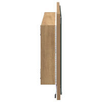Produktbild för Spegel Väggmonterad Artisan Ek 90 x 8,5 x 37 cm Konstruerat trä