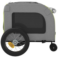 Produktbild för Cykelkärra för husdjur Grön och grå 125 x 53 x 54 cm