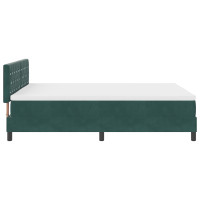 Produktbild för Bäddfjäder med madrass Mörkgrön 140 x 190 cm Sammet