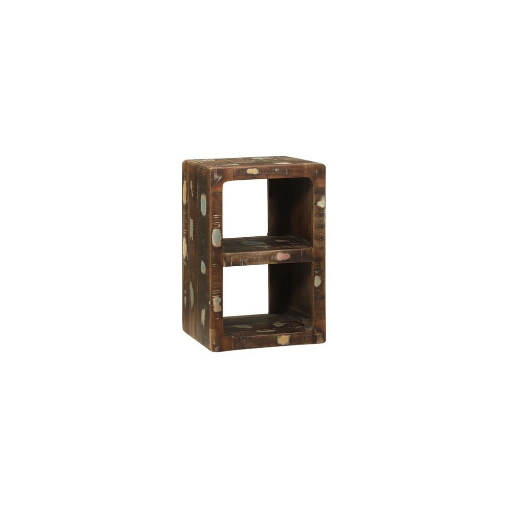 Produktbild för TV-skåp Flerfärgsdesign 36 x 30 x 54 cm Massivt återvunnet trä